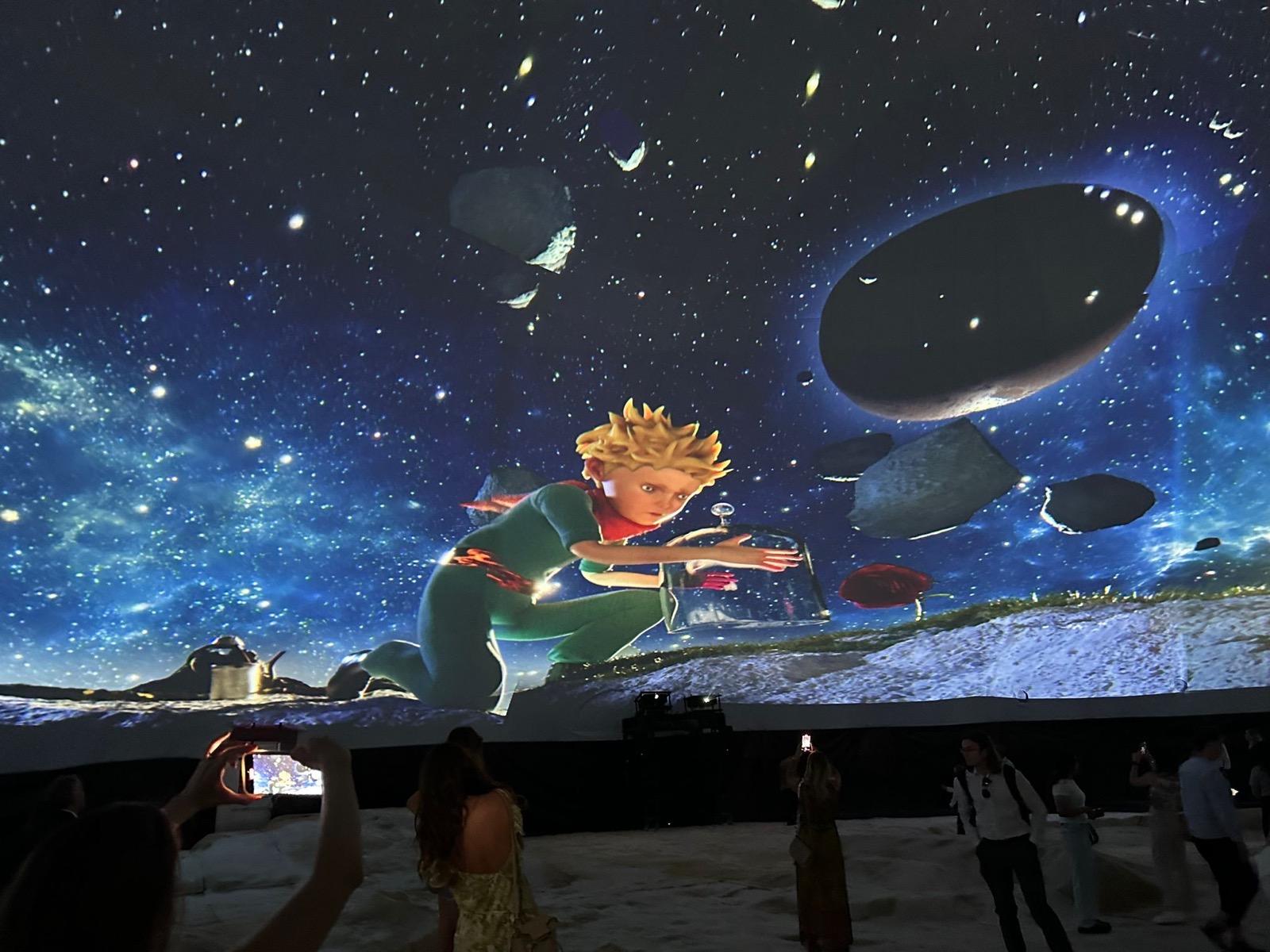 Partner logos including French Embassy, Villa Albertine, Saint Exupery Foundation and Le Souvenir Francais